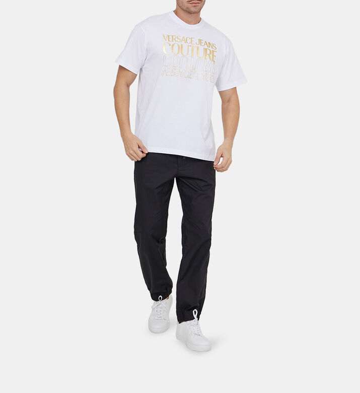 Upside-down Gold Cotton T-shirt