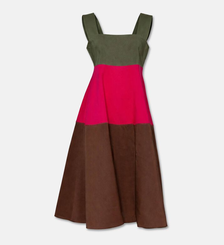Marni Colorblock Sleeveless Midi Dress, Packshot View