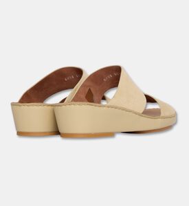 Mario Cerutti Crossover Straps Slide Sandals, Beige, Eu-38, Packshot View