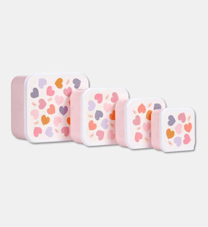 A Little Lovely Company Lunch Snack Box Hearts, Packshot View