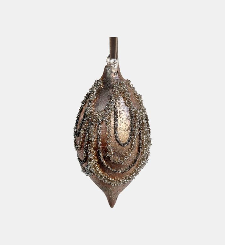 Embellished Glass Drop Ornament