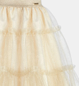 تنورة تول بتفاصيل كمشكشة واسعة