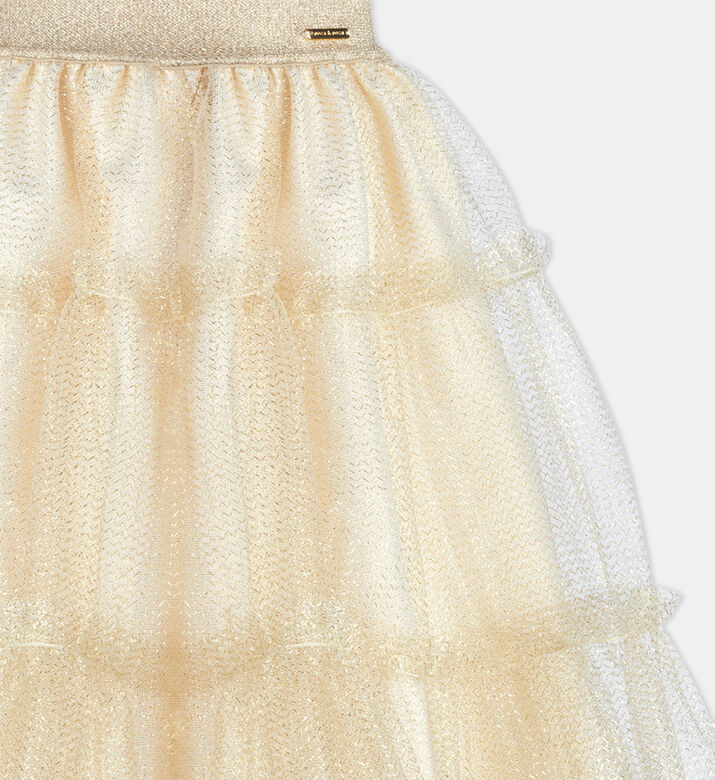 تنورة تول بتفاصيل كمشكشة واسعة