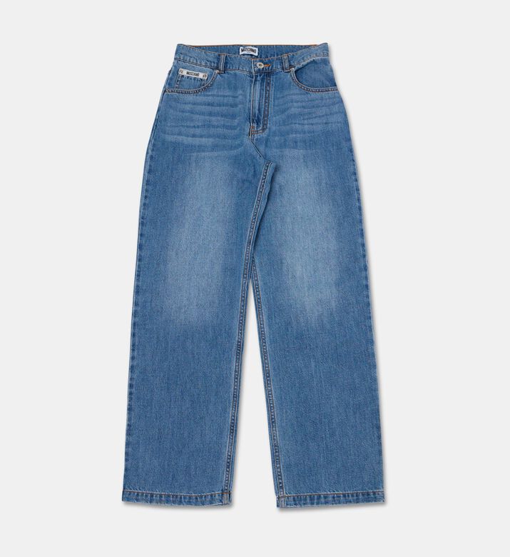 Moschino Kids Straight-leg Denim Trousers, Packshot View