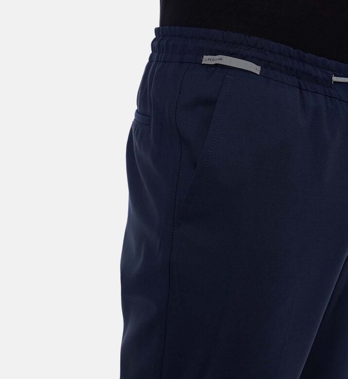 بنطال بخصر مطاطي صوف بكر