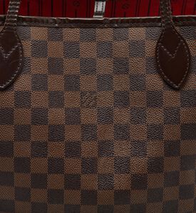 Louis Vuitton Preowned Louis Vuitton Damier Ebene Canvas Neverfull Bag, Packshot View