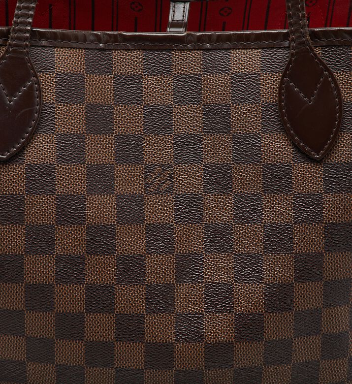 Louis Vuitton Preowned Louis Vuitton Damier Ebene Canvas Neverfull Bag, Packshot View
