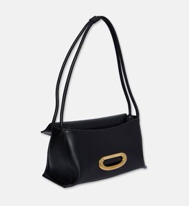 Wandler Veneto Shoulder Linen Bag, Black, Packshot View