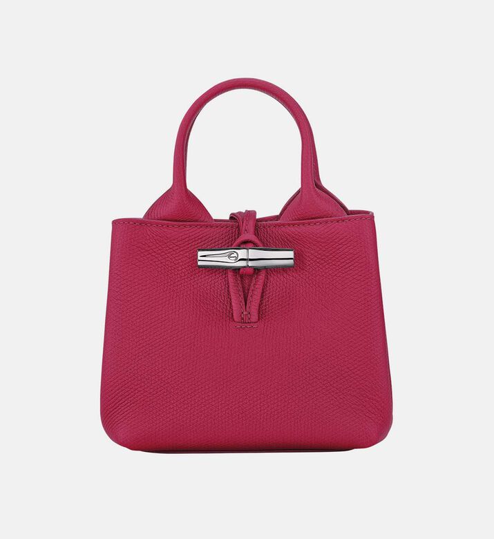 Leather Embroidered Logo Xs Handbag