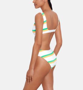 Cuct-out Stripped Swimsuit