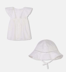 فستان للأطفال بأكمام مكشكشة