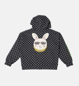 Splatter Bunny Over Full-zip Hoodie