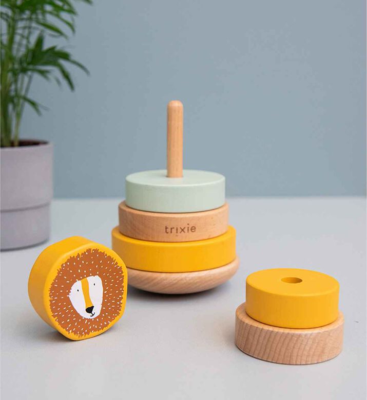 Mr. Lion Wooden Stacking Toy