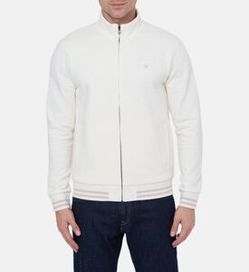 Embroidered Zip-up Sweatshirt