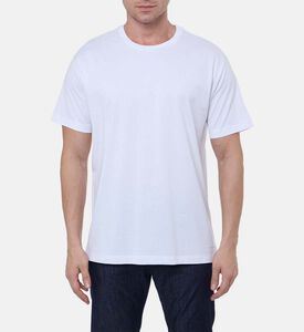 تيشيرت قطن بياقة دائرية وقصة عادية