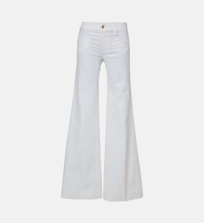 بنطال سلاي بجيوب بشكل قلب وقصة مستقيمة