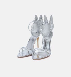 Sophia Webster Chiara Mirror Leather High Heel Sandals, Silver, 41, Packshot View Sophia Webster Chiara Mirror Leather High Heel Sandals, Silver, 41, Packshot View