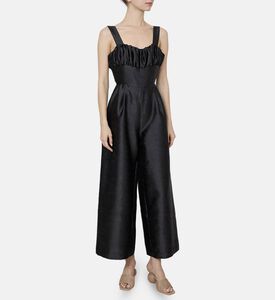 جمبسوت بدون أكمام بياقة بشكل قلب