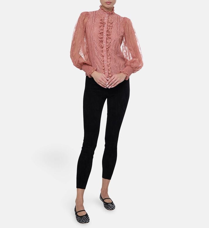 Alice and Olivia Blou Eugenia, Model View