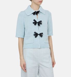 كارديغان بأزرار بشكل عقد كبيرة الحجم