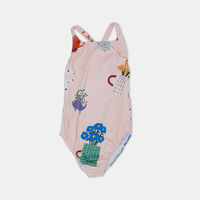 Girl Printed Criss Cross Swimsuit