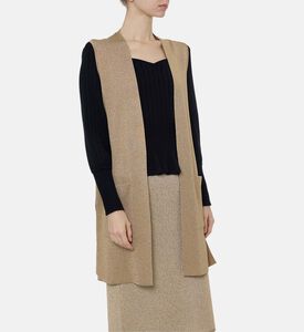 Luisa Spagnoli Oversized V-neck Vest, Model View
