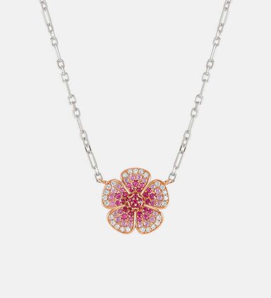 Crysalis Cubis Zircona Flower Necklace
