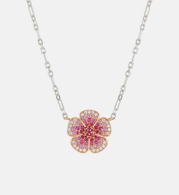 Crysalis Cubis Zircona Flower Necklace