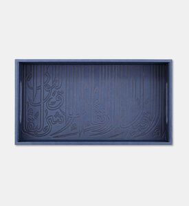 Silsal Tray Ghida Engraved Blue, Packshot View