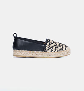 Flat Leather Espadrilles