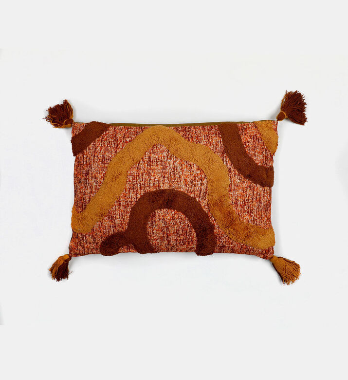 Home Deco and More Twix Cotton Rectangular Cushion, Packshot View