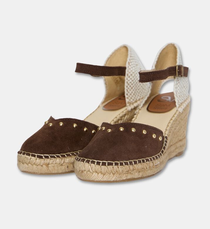 Salvi Ankle-strap Wedge Espadrille Sandals, Brown, Eu-41, Packshot View