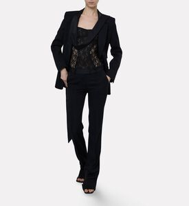 The Attico Long-sleeve Side-detail Jacket, Model View