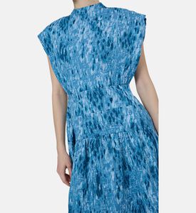Abstract-print Midi Dress