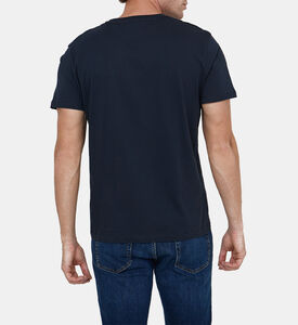 تيشيرت بأكمام قصيرة بطبعة شعار