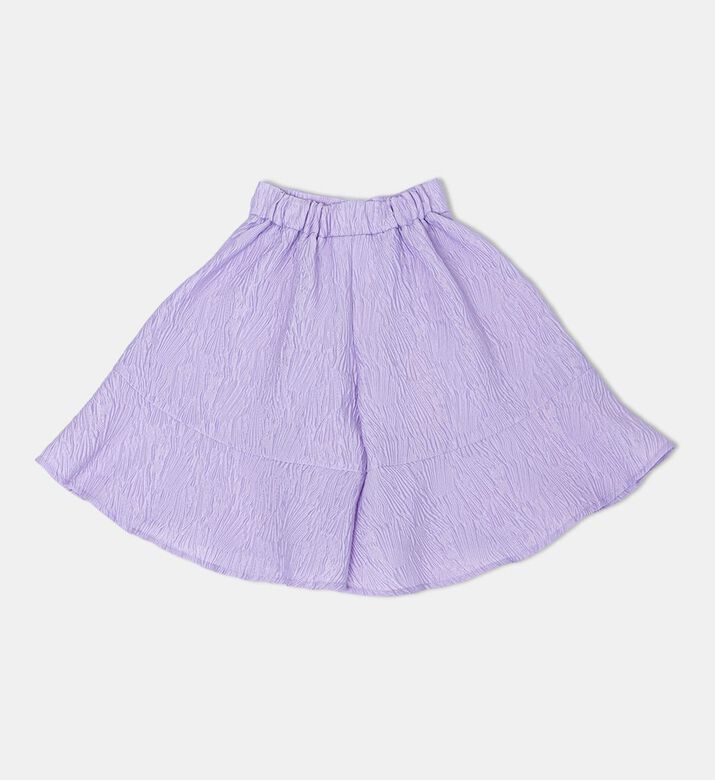 Wide-leg Button Closure Shorts