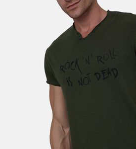 تيشيرت بأكمام قصيرة بياقة في