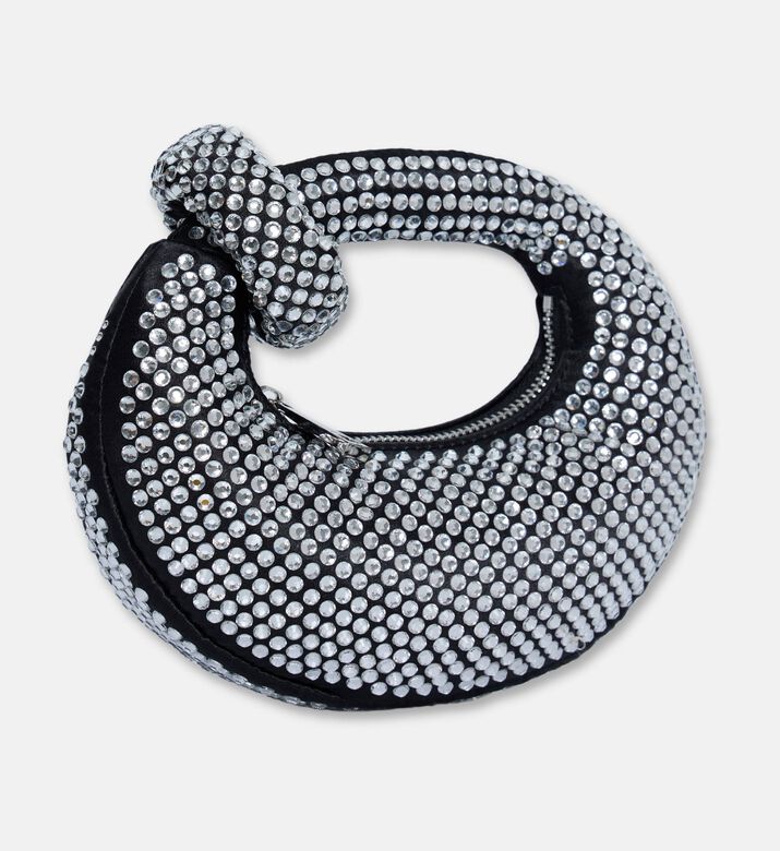 JW PEI Crystal Mini Top Handle Bag, Black, Packshot View