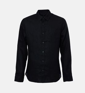 Vince Button-down Long-sleeve Shirt, Black, S, Packshot View