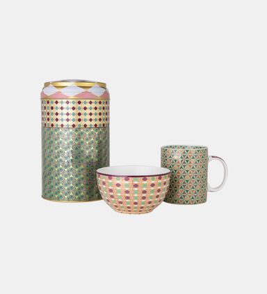 Opera Mug Bowl Tin Box Set
