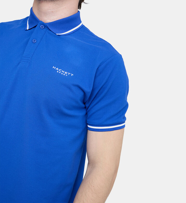 Embroidered Logo Tipped Polo Shirt