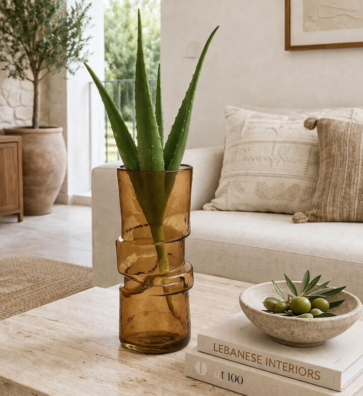 Decostar Arabella Glass Round Vase, Packshot View