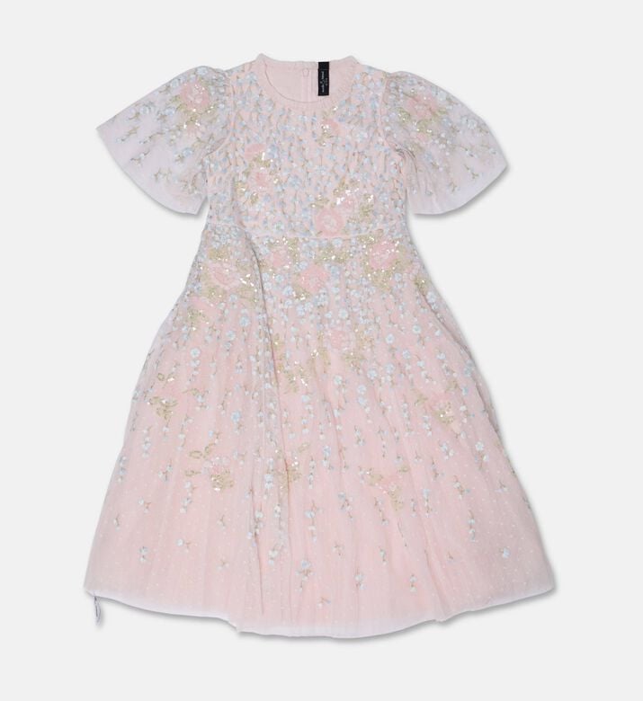 Needle And Thread Blossom Sheer Sequin-embroidered Floral Mini Dress, Packshot View