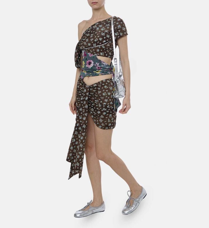 Floral-print Mini Dress