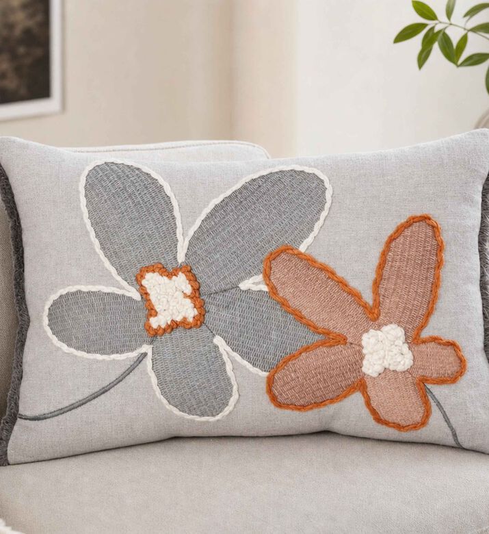 Home Deco and More Ksenia Layered Design Cushion, Model View