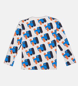 Bobo Choses Colorful All-over Dogs Pattern Long-sleeve T-shirt, Packshot View