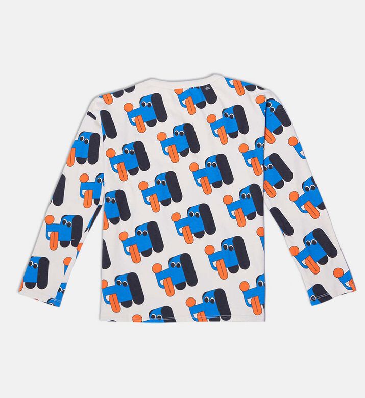 Bobo Choses Colorful All-over Dogs Pattern Long-sleeve T-shirt, Packshot View