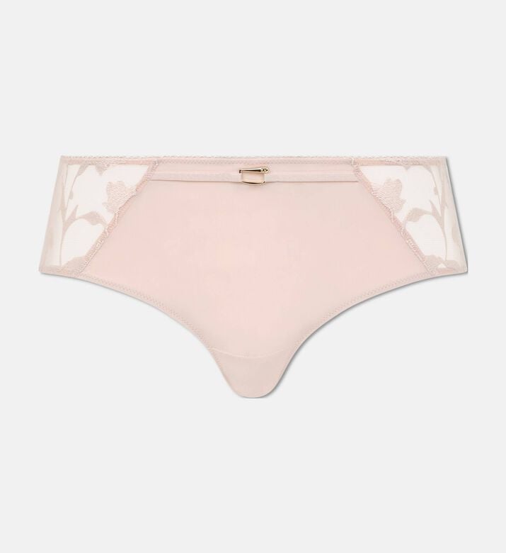 Chantelle Floral Embroidery Shorty Briefs, Light-pink, Xs, Packshot View