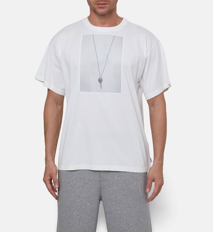 MM6 Key-print Crewneck T-shirt, Model View