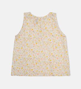 بلوزة فلور للبنات بطبعة أزهار